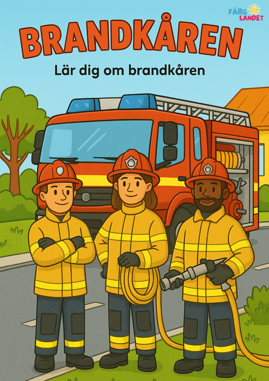 Träffa Brandkåren | Digital målarbok med fakta