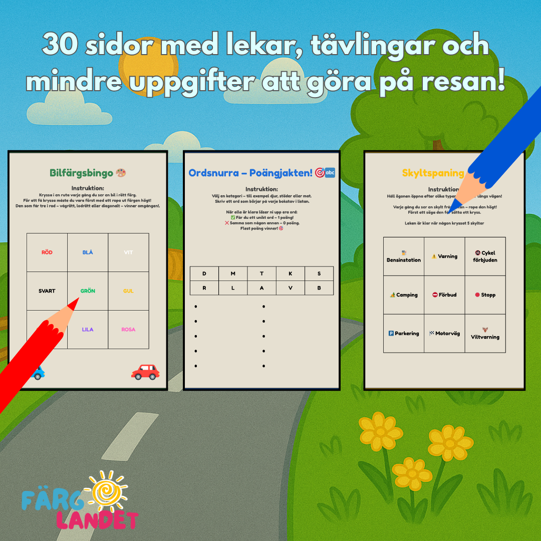 Bilresan | Digital bok med aktiviteter