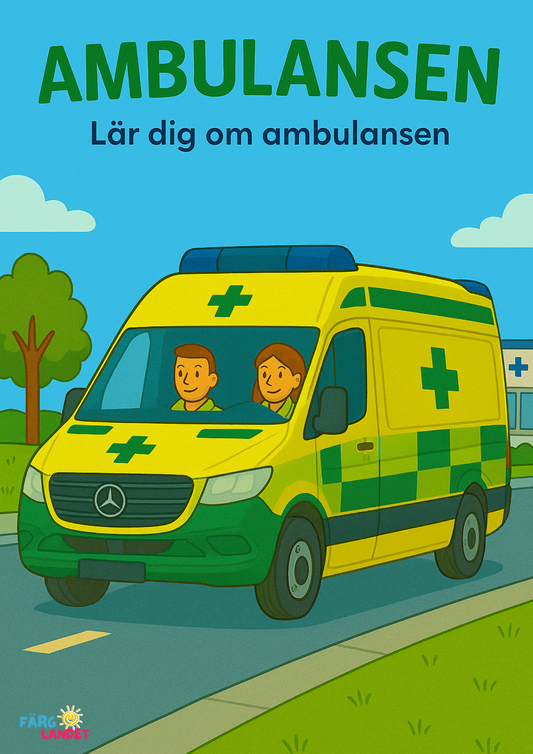 Träffa Ambulansen | Digital målarbok med fakta