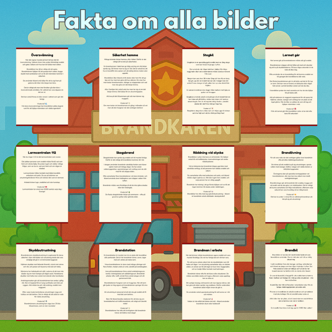 Träffa Brandkåren | Digital målarbok med fakta