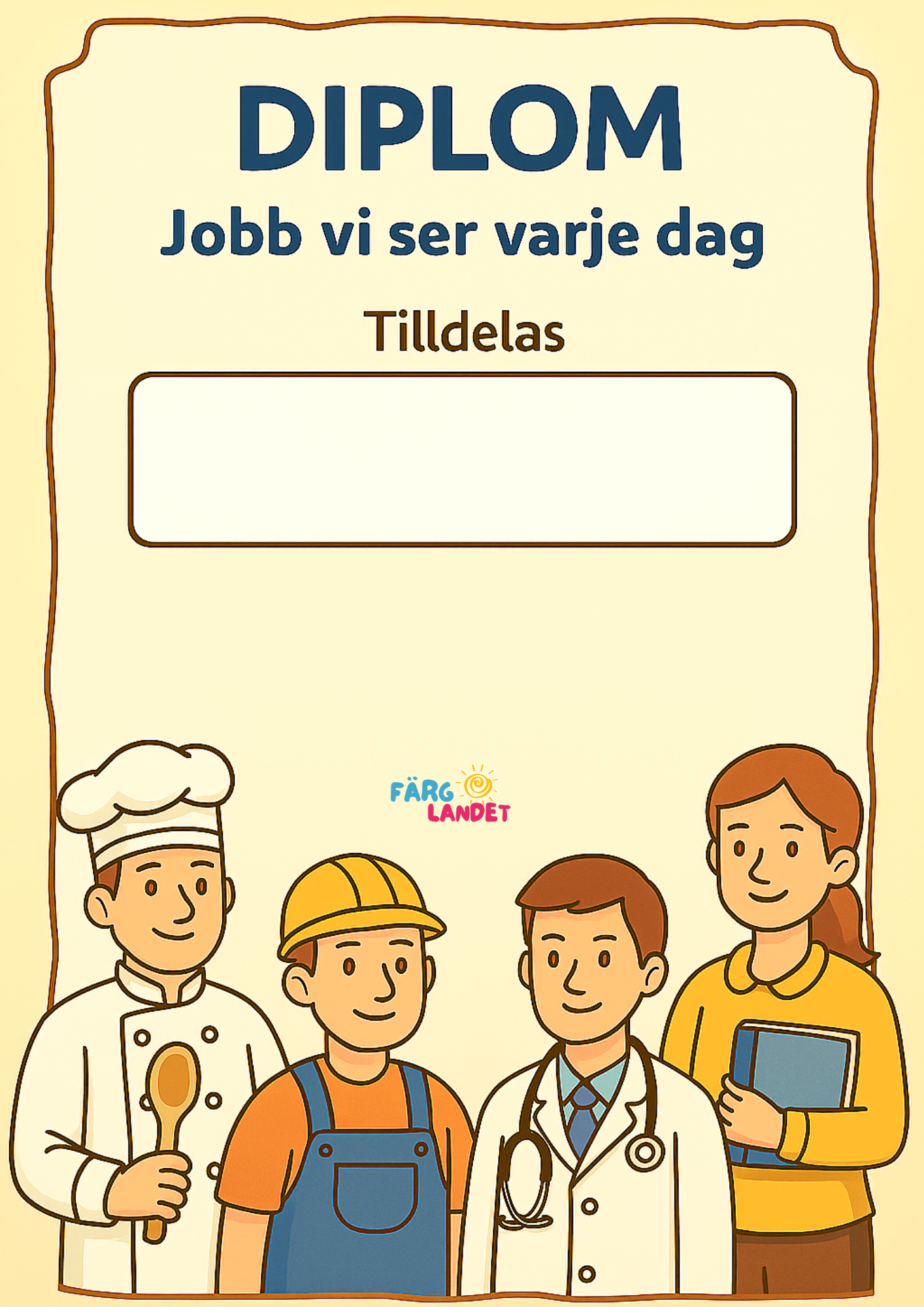 Jobb vi ser varje dag | Digital målarbok med fakta