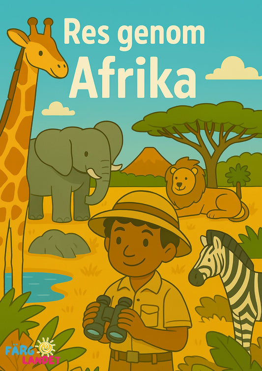 Res genom Afrika | Digital målarbok med fakta